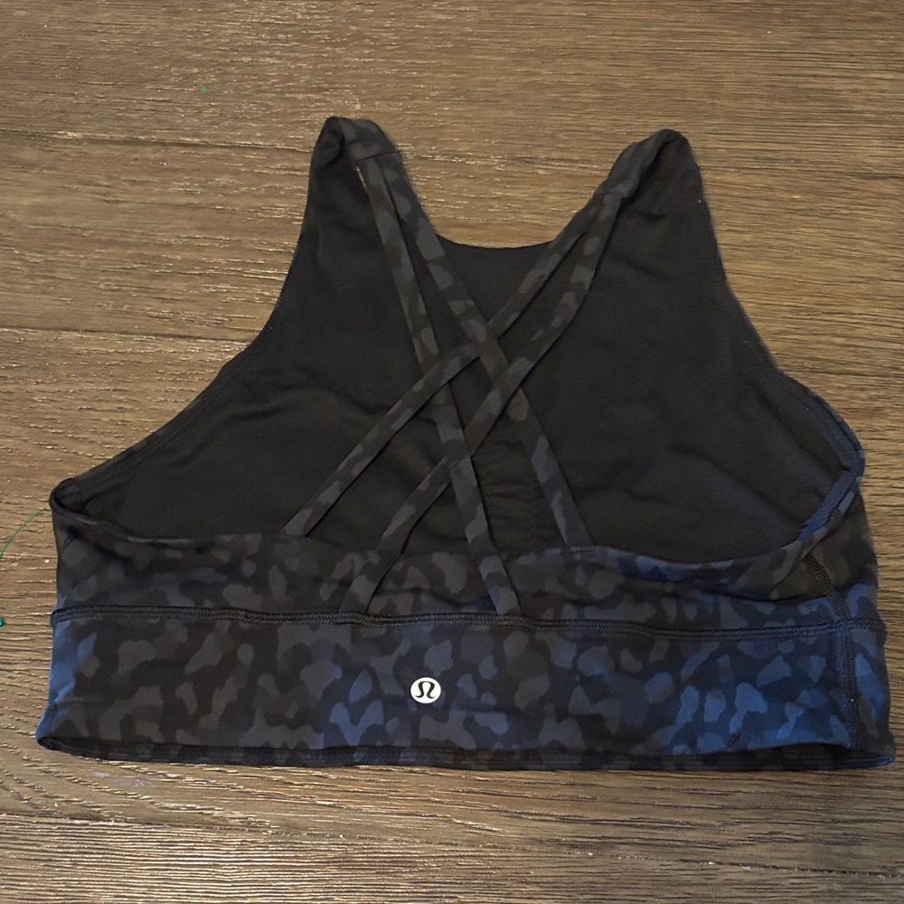lululemon athletica Black and Gray Sports Bra